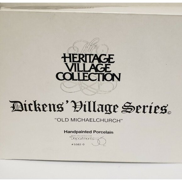 DICKINSON OLD MICHAEL CHURCH POR Intro 1992 Retired December 1996 Lighted - Picture 8 of 12